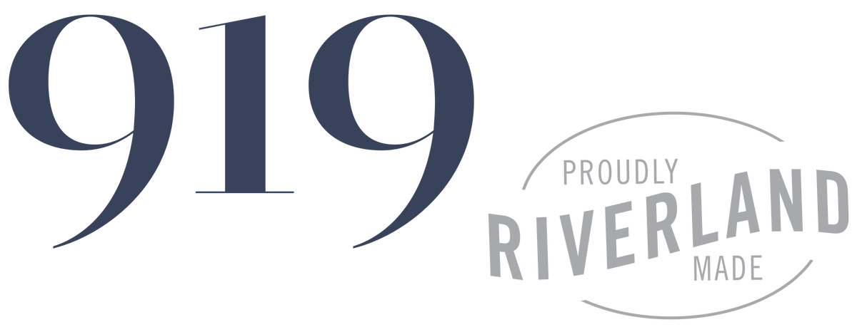919 Wines logo. Proudly Riverland Made. Purity. integrity. Sustainability.