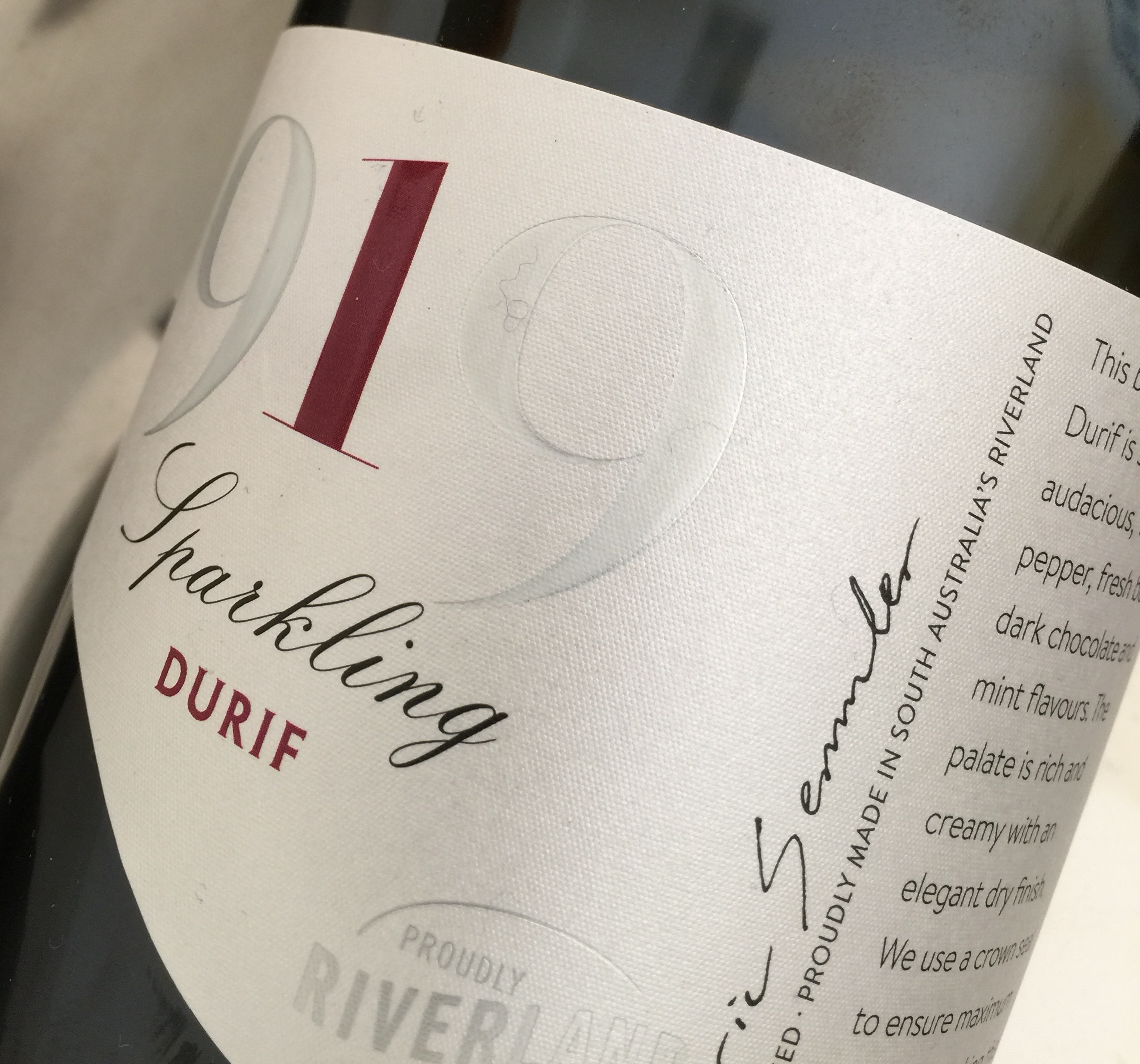919 Reserve Sparkling Durif 750mL – 919 Wines